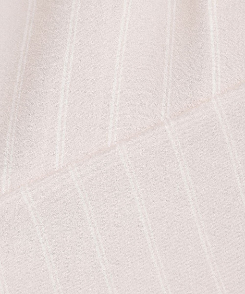 自由区 【洗える】バックサテンアムンゼンストライプ ブラウス 