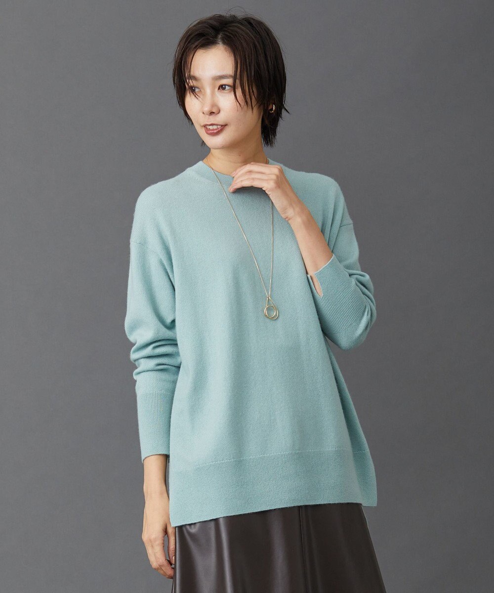 J.PRESS LADIES 【洗える】CASHMERE BLEND クルーネック ニット 