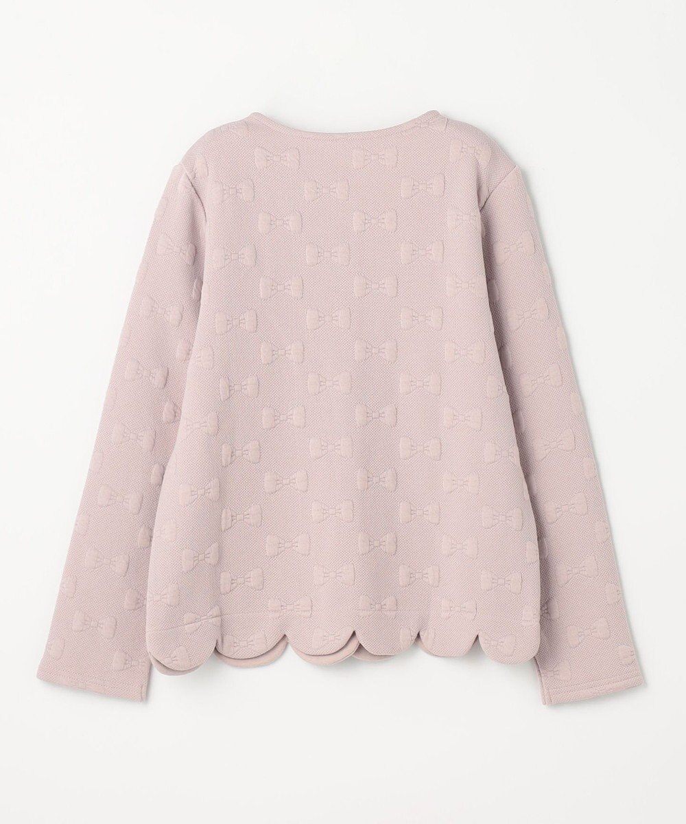 ANY KIDS リボン ジャガード カーディガン 