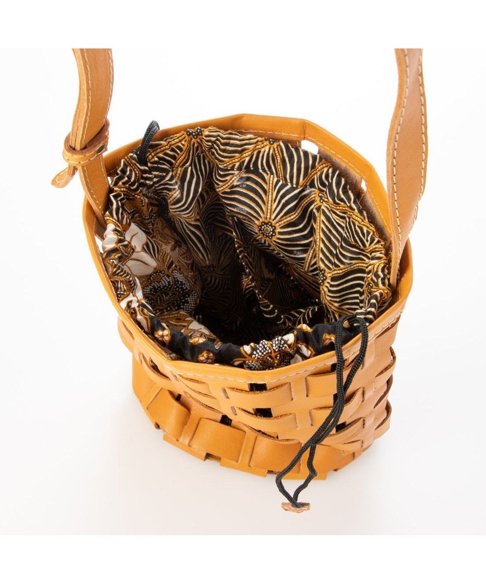 UNBILLION ピークスピーク PEAKS PEAK / 牛革透かし編みメッシュショルダートート 