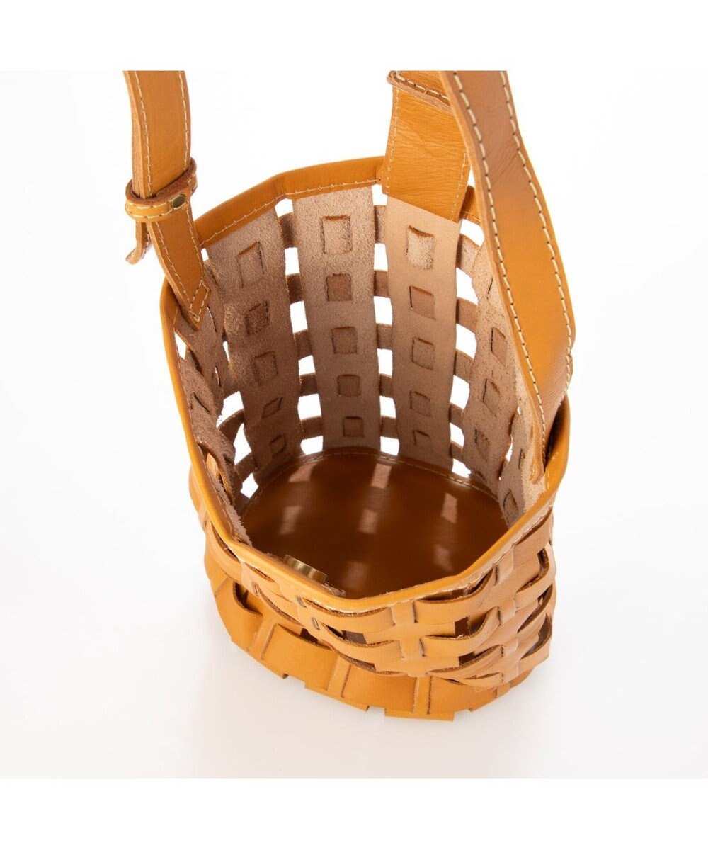 UNBILLION ピークスピーク PEAKS PEAK / 牛革透かし編みメッシュショルダートート 