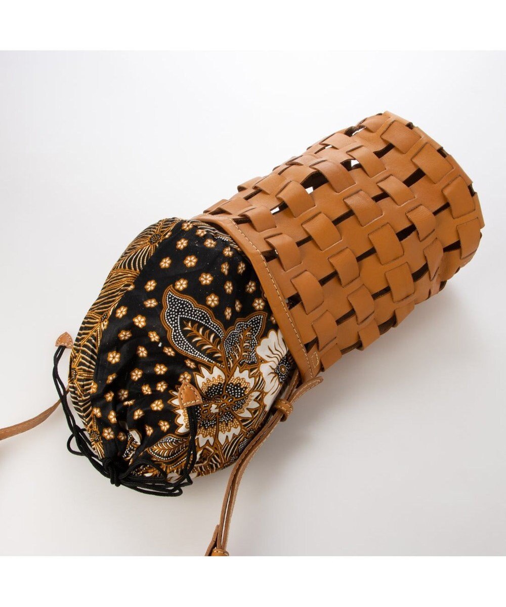 UNBILLION ピークスピーク PEAKS PEAK / 牛革透かし編みメッシュショルダートート 