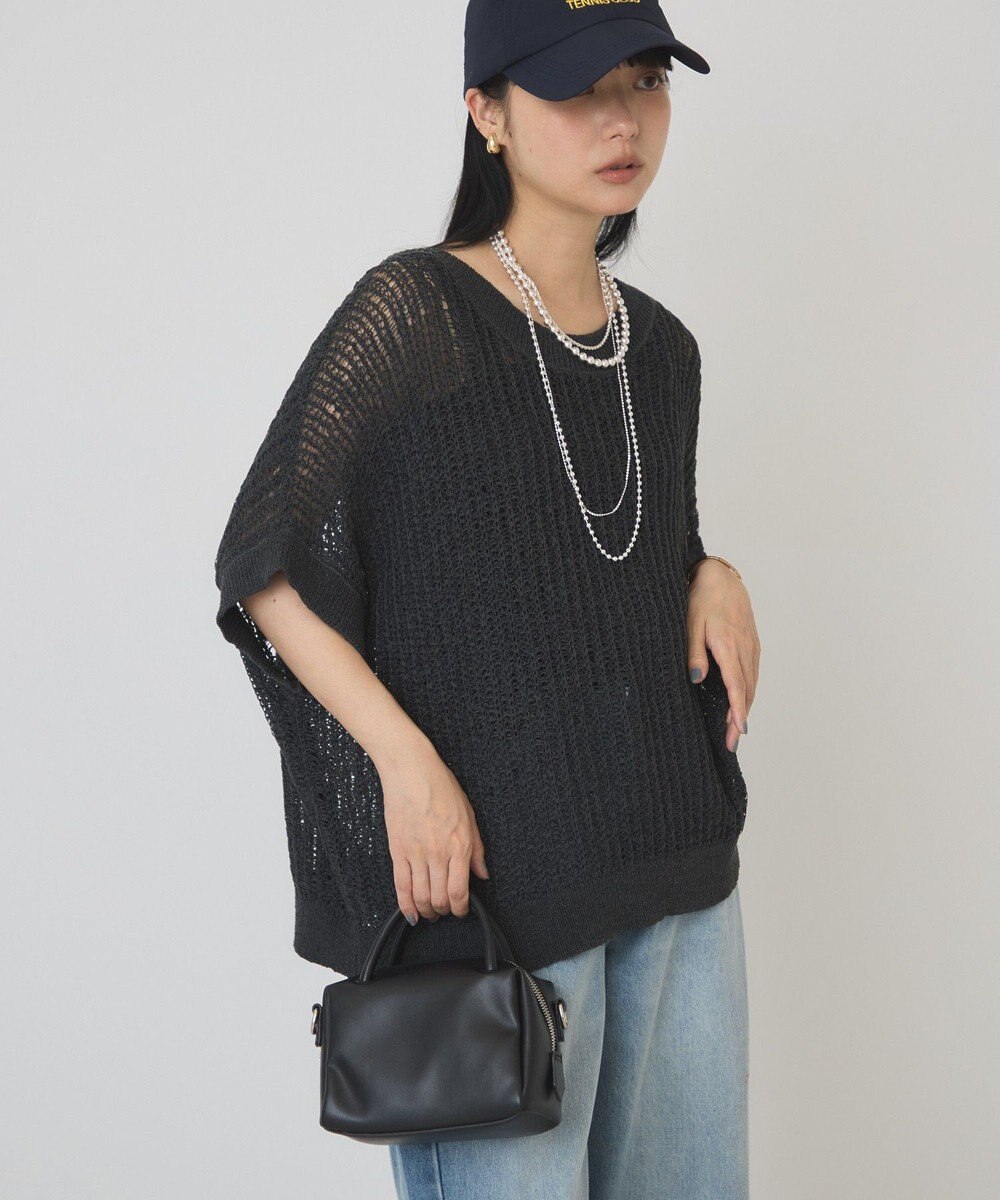 AMERICAN HOLIC 透かし畦ルーズニット 