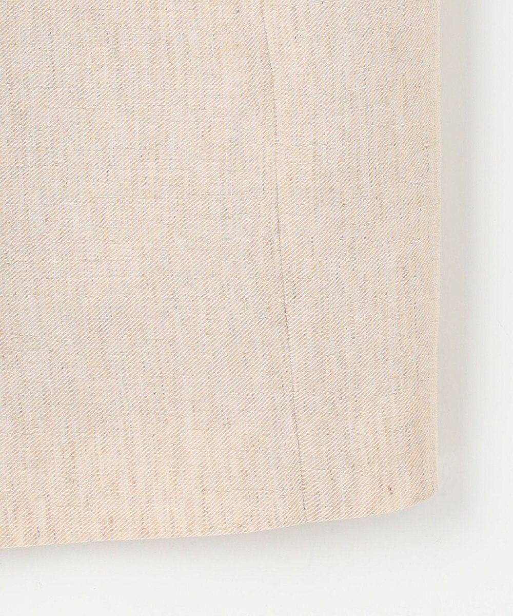 自由区 S 【カタログ掲載・接触冷感・UVカット・洗える】リネンミックスツィル ジレ 