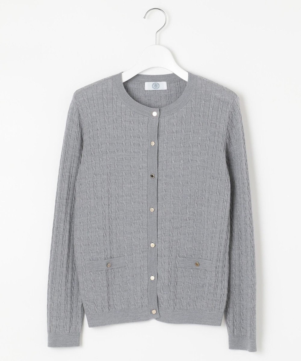 J.PRESS LADIES 【洗える】KNIT BASIC ミディ丈 カーディガン 