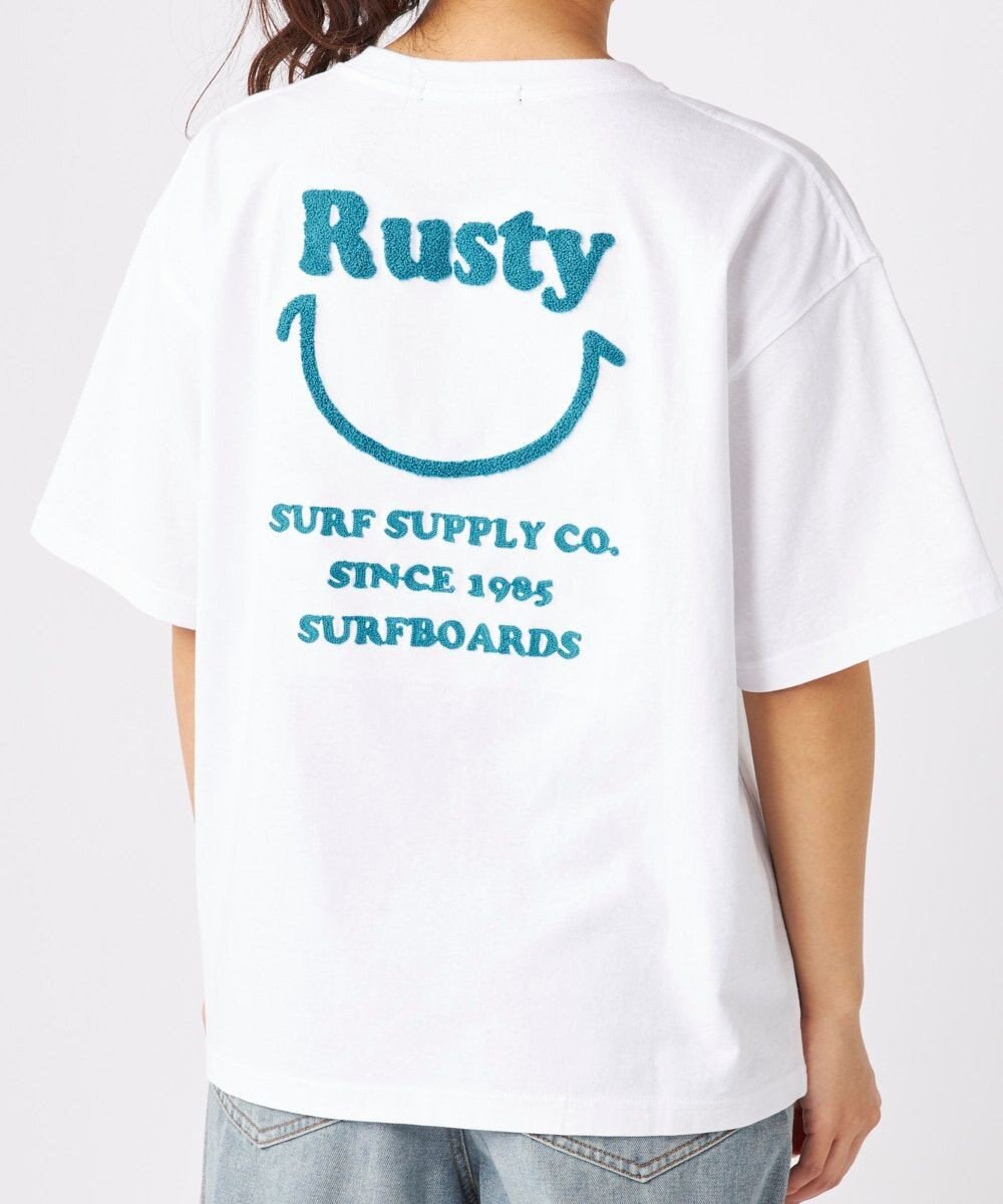 OP／FILA 【RUSTY】ニコちゃん×刺しゅう半袖Tシャツ 