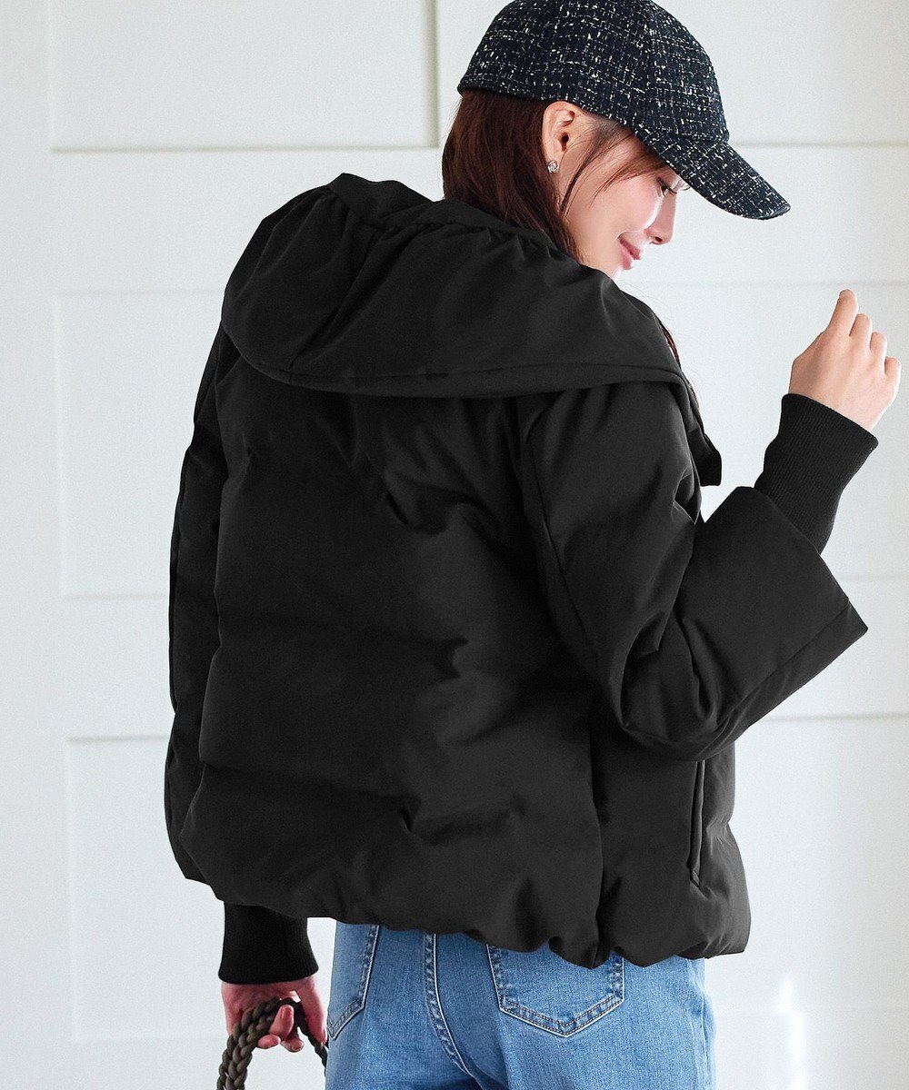 Tiaclasse 袖口リブデザインシームレスダウン 