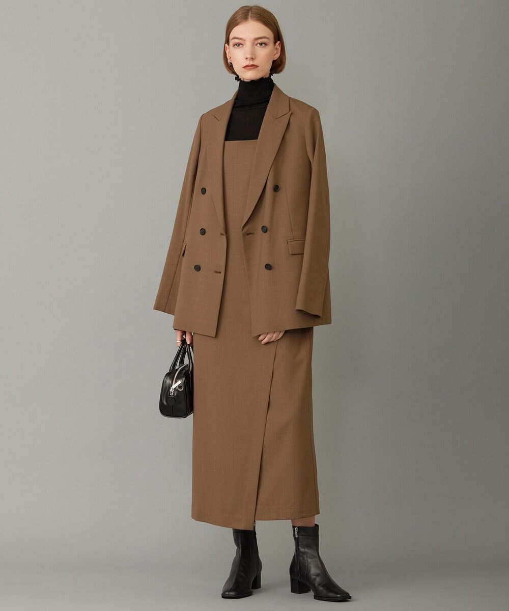 ICB L 【新色追加・洗える】 パウダリーリブ ハイネックプルオーバー 