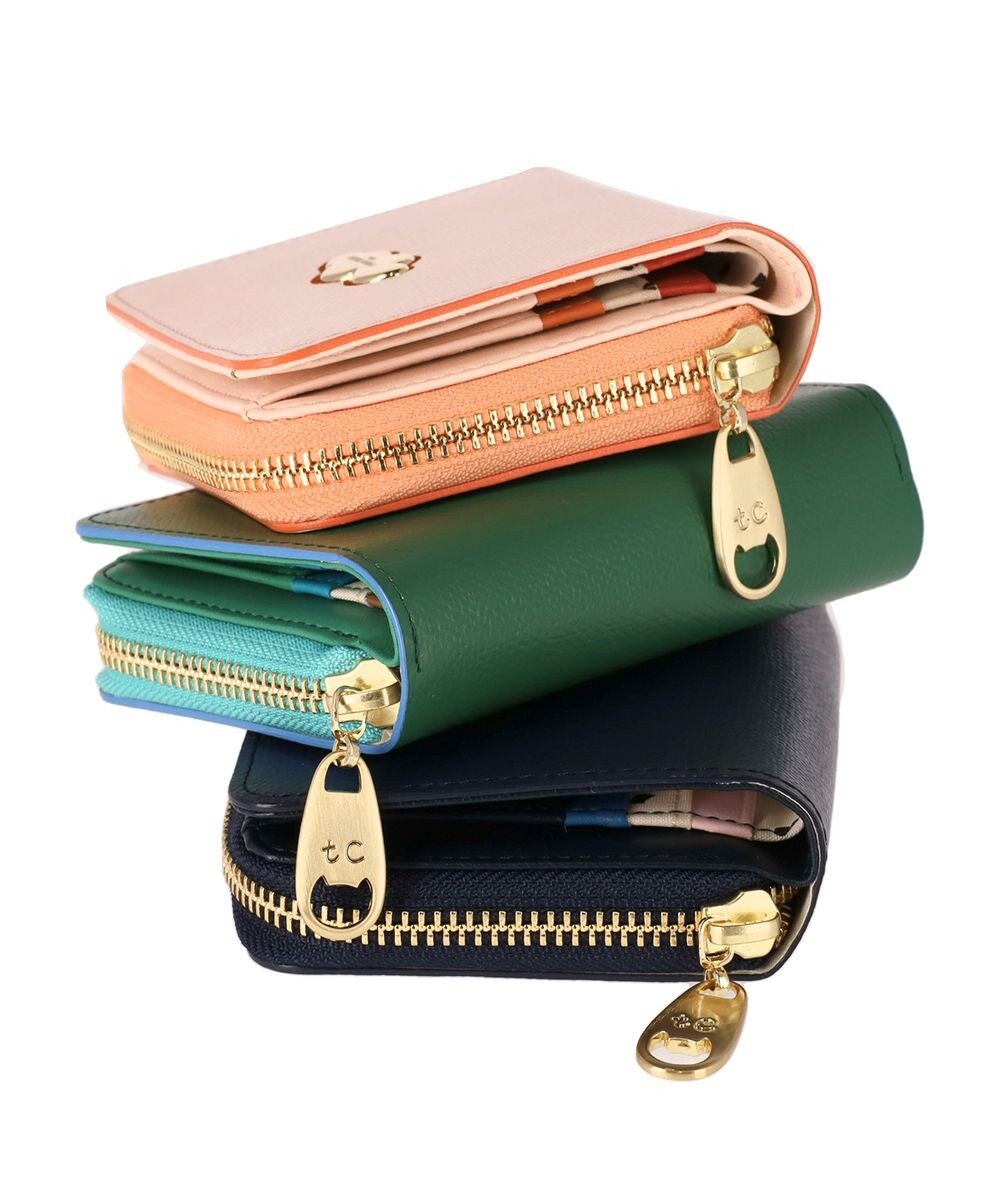 tsumori chisato CARRY くもマーク 財布 2つ折り ラウンドファスナー小銭入れ 