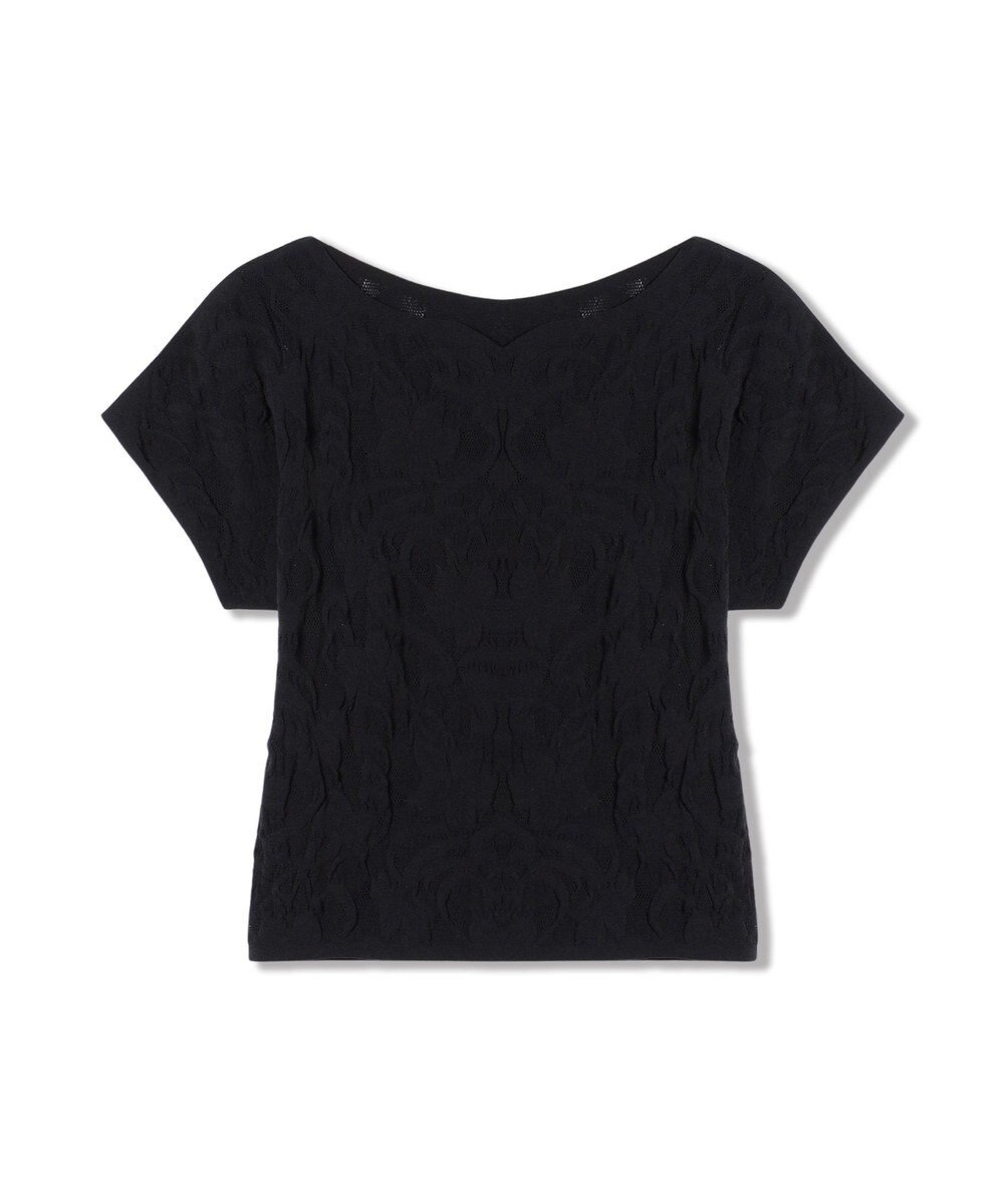 Chacott 【ノーソーイングニット】バレリーナネックコンパクトTシャツ 