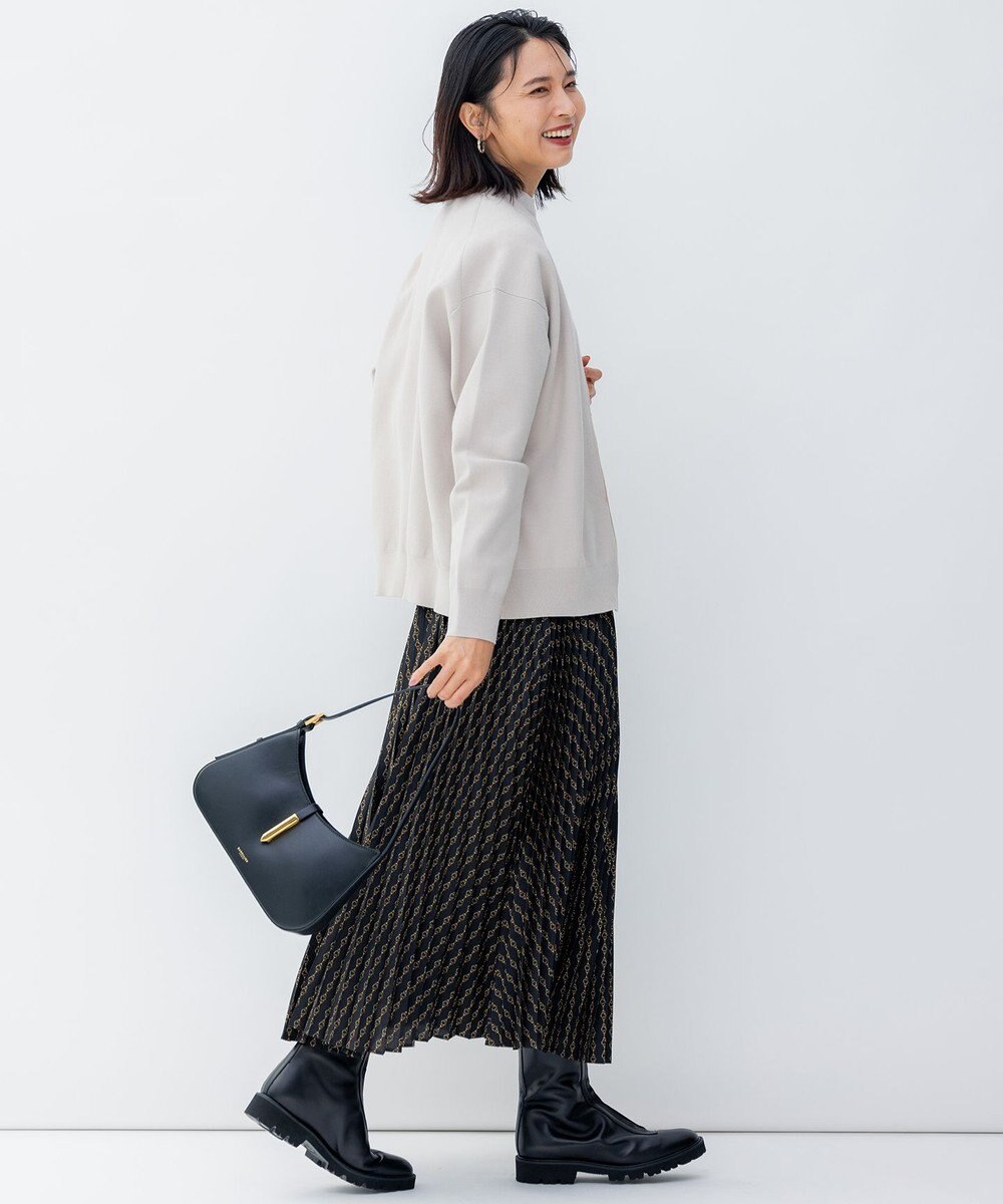 23区 【洗える】Ratti チェーンモチーフ プリーツスカート 