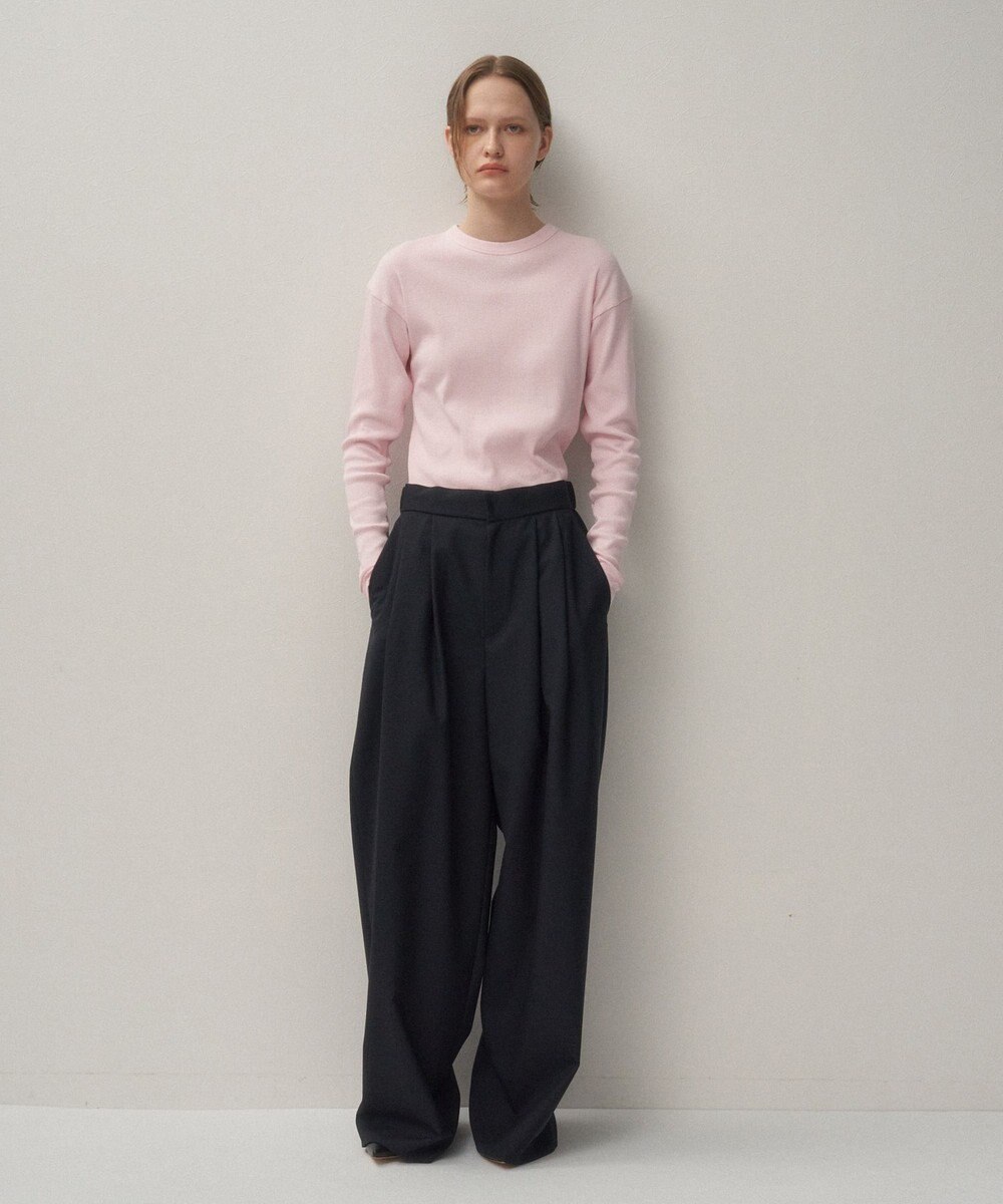 ATON RECYCLE SUVIN RIB | ロングスリーブＴシャツ 