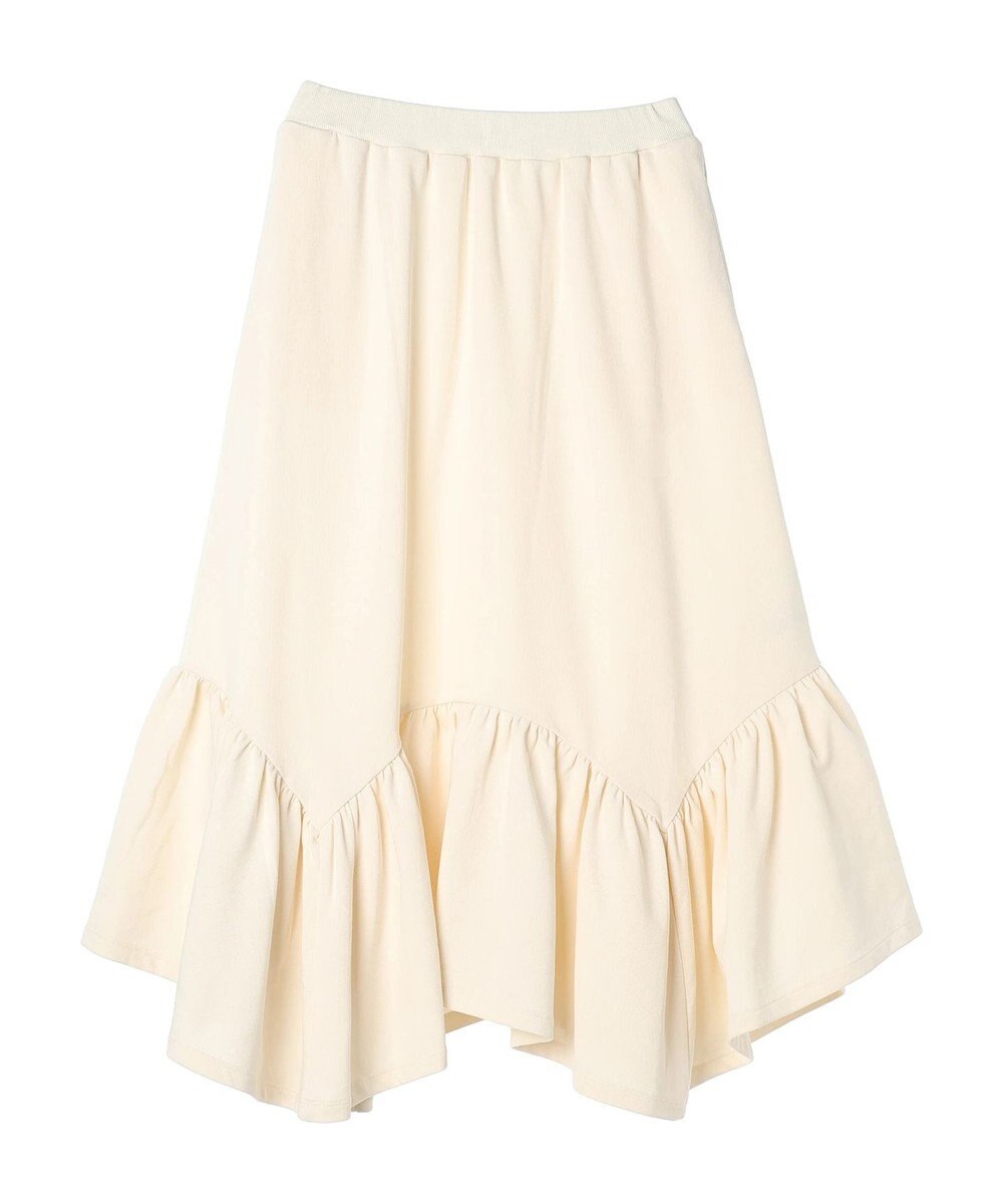 earth music&ecology ウラケ裾フリルスカート 