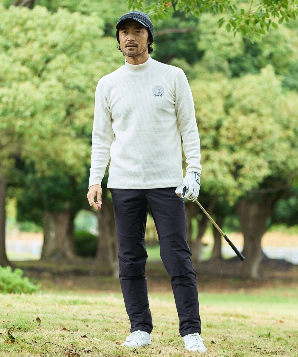23区GOLF 【MEN】冬の暖かトップス！グランサーモリブ モックネック 