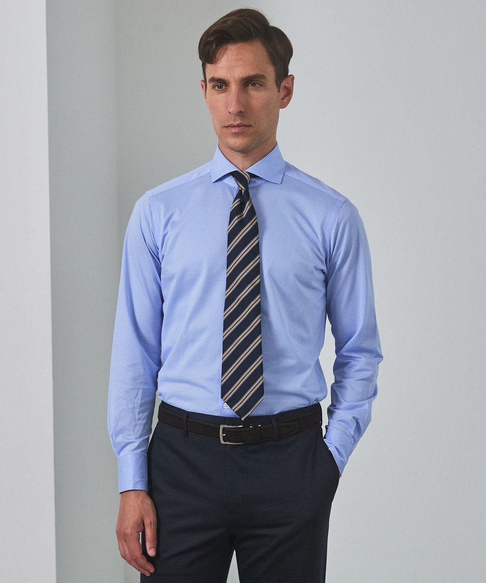 GOTAIRIKU  GOTAIRIKU別注【日本製】シルク ネクタイ_レジメンタル柄 