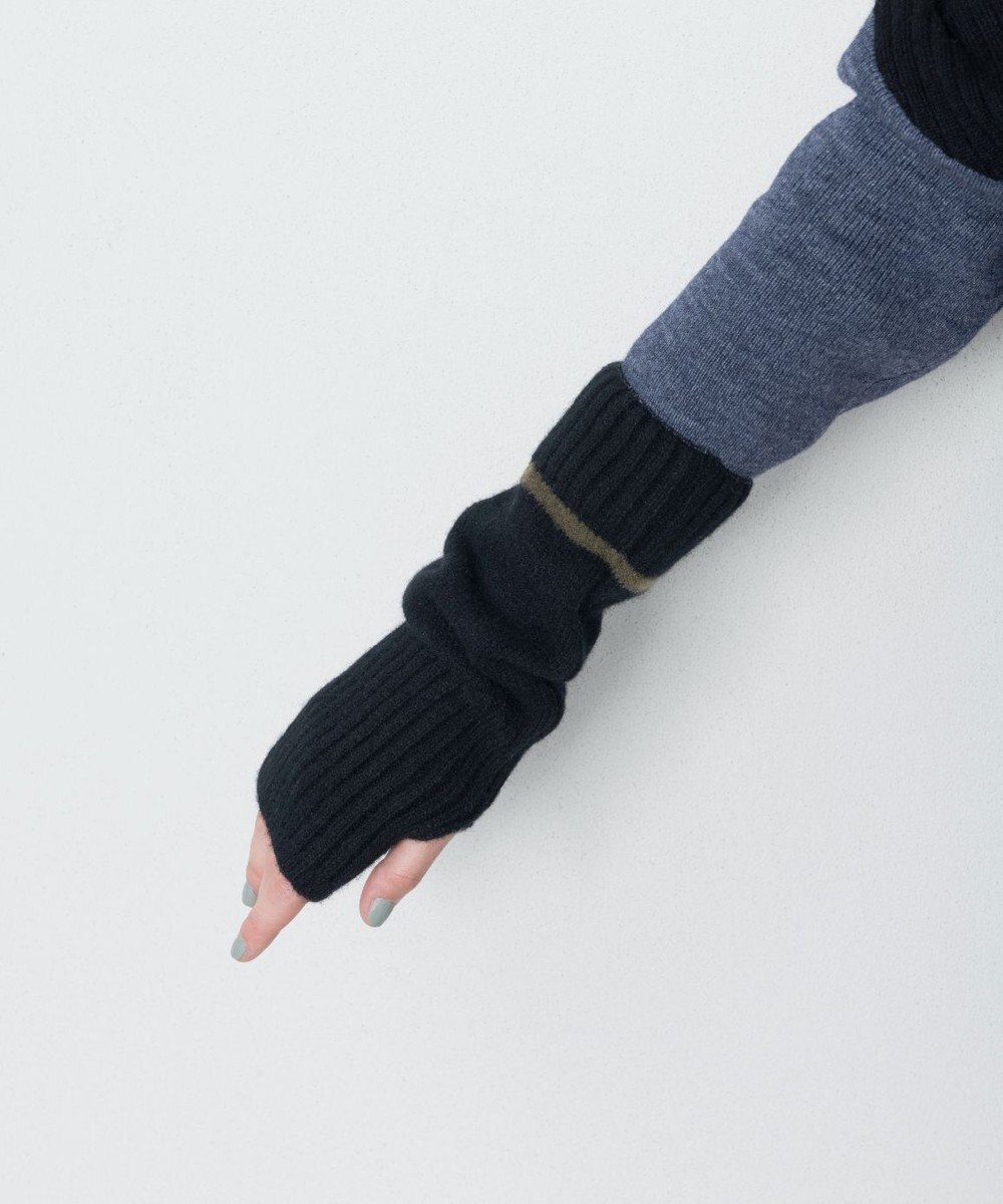 TRICOTE LINE RIB ARM WARMERS／ラインリブアームウォーマー 