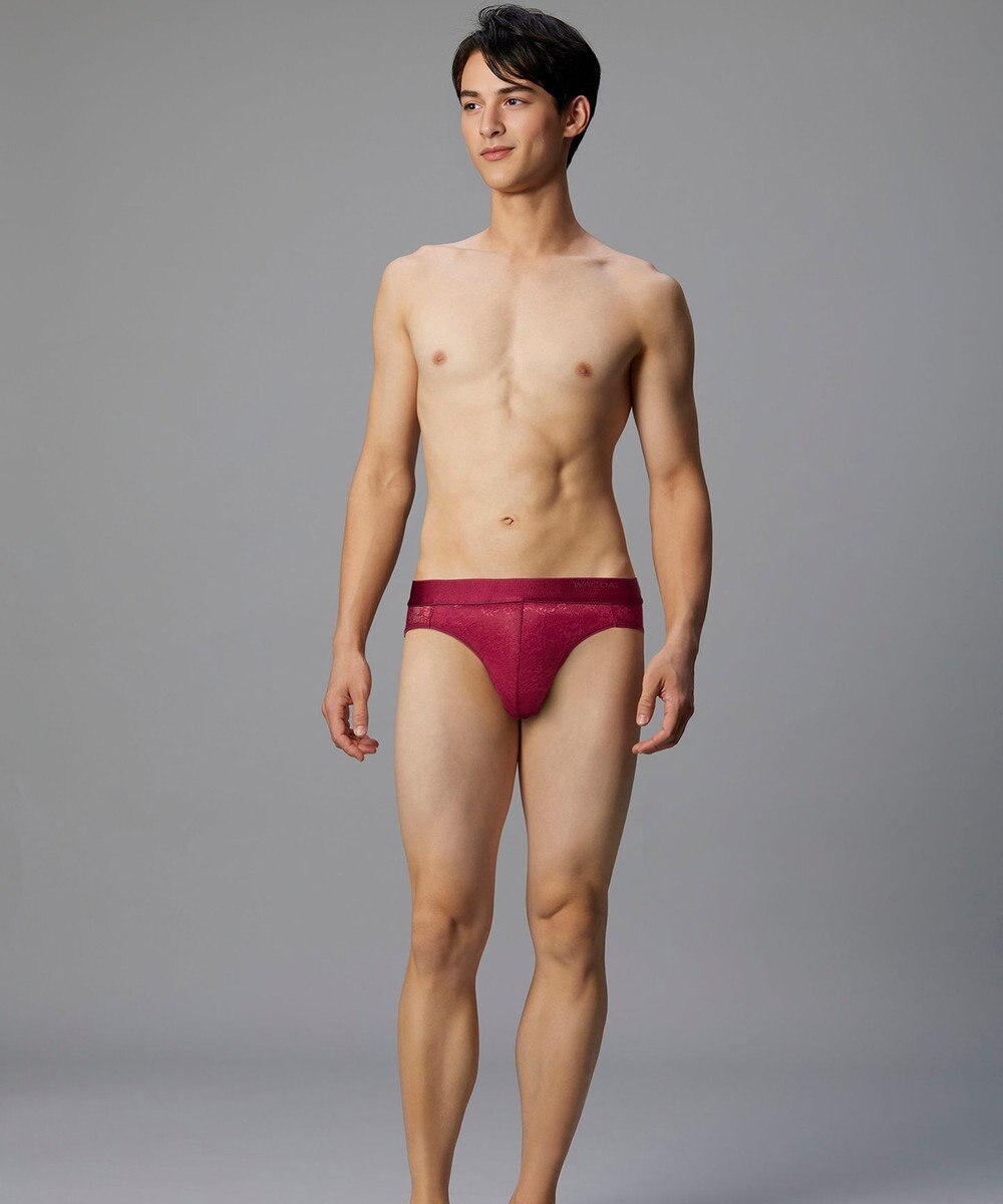 WACOAL MEN WACOAL MEN 【レースブリーフ】 ブリーフ フロント立体設計 通気性 花柄レース 前閉じ 下着 ビキニ メンズ WF1822 /ワコールメン 