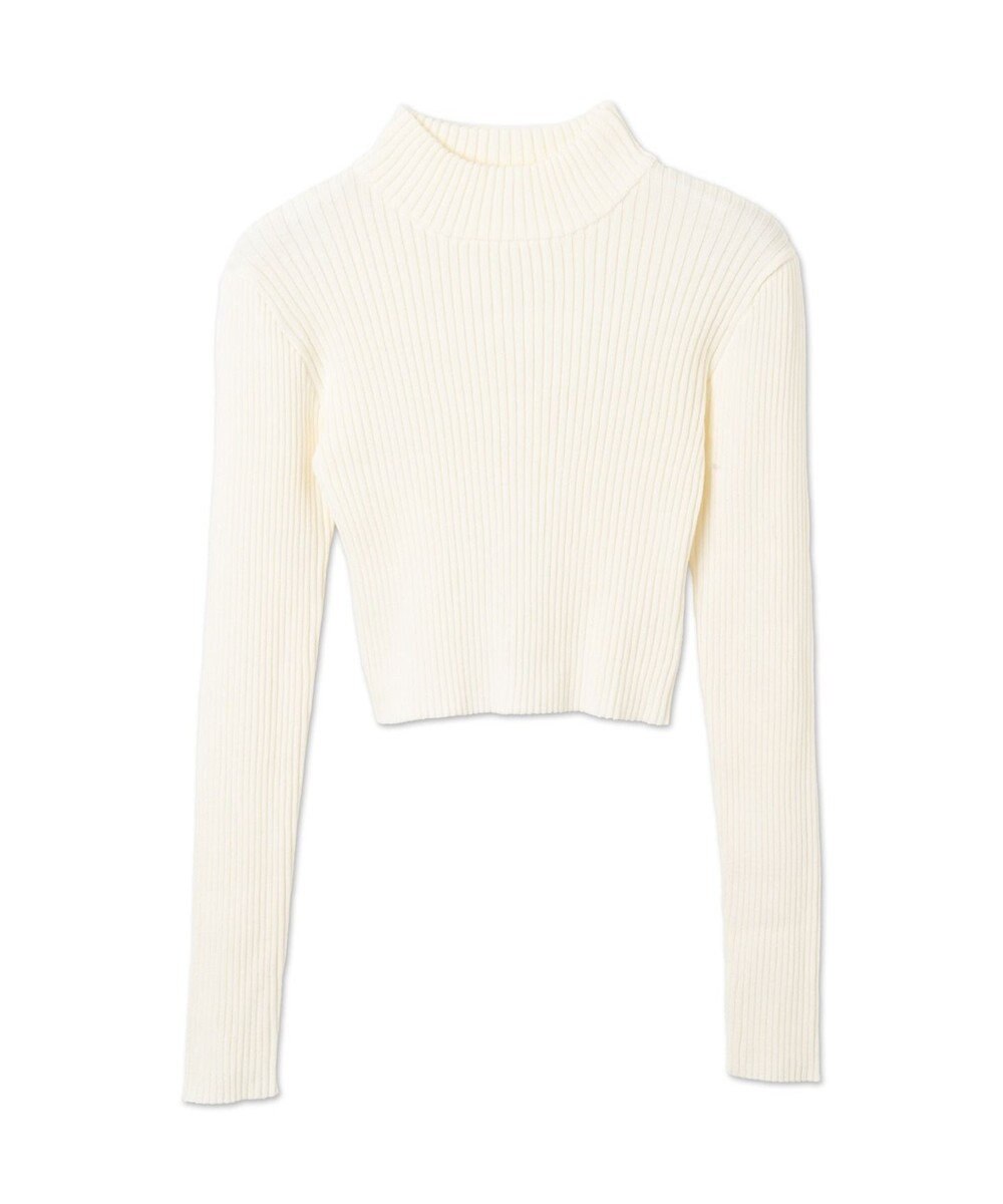 WEGO リブハイネックショートニット 