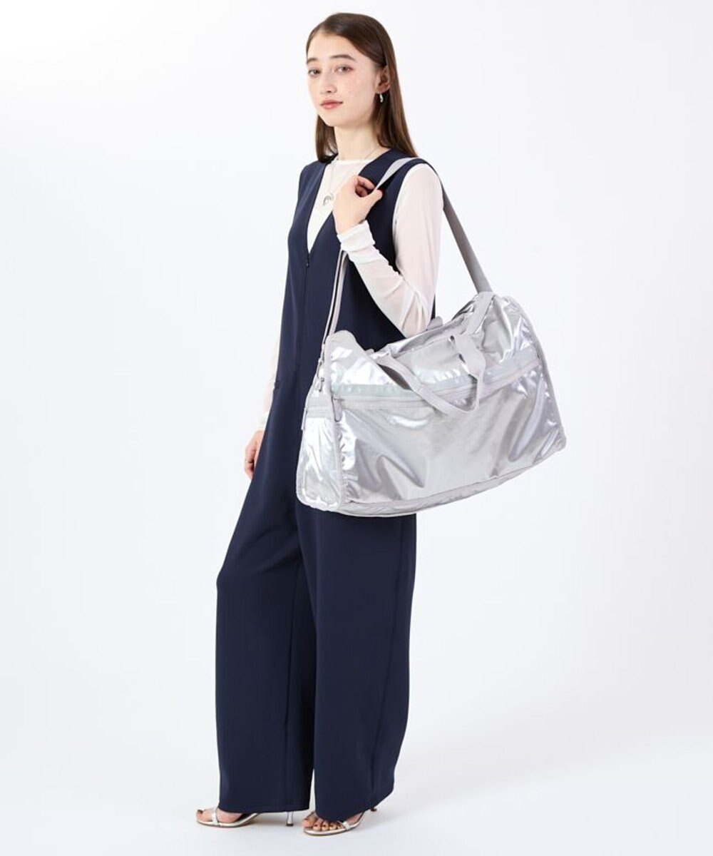 LeSportsac DELUXE LG WEEKENDER/フロストシルバーシャイン 