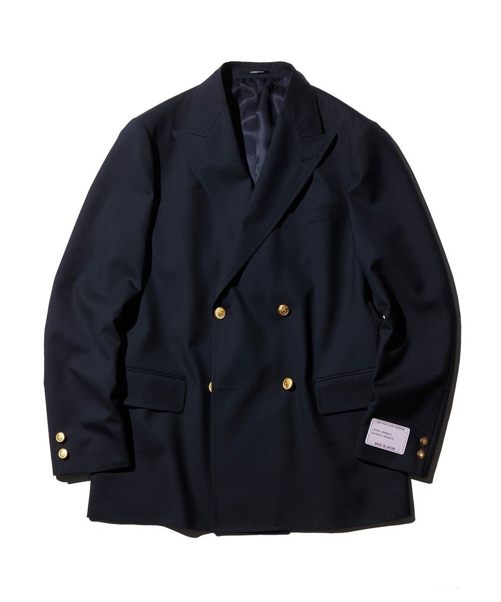 J.PRESS MEN 【J.PRESS ORIGINALS】PEPPIN MERINO TOROPICAL 4B BLAZER / JAPAN MADE ネイビー系