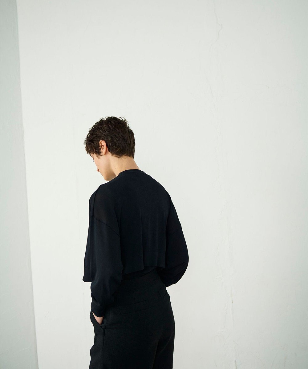 GRACE CONTINENTAL ショートドルマンニットカーディガン 