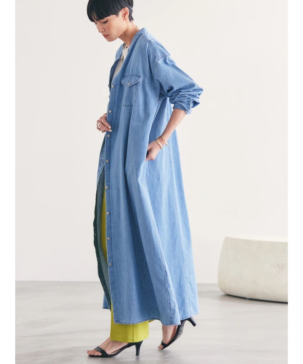 AMERICAN HOLIC デニムＷポケットＡラインワンピース 
