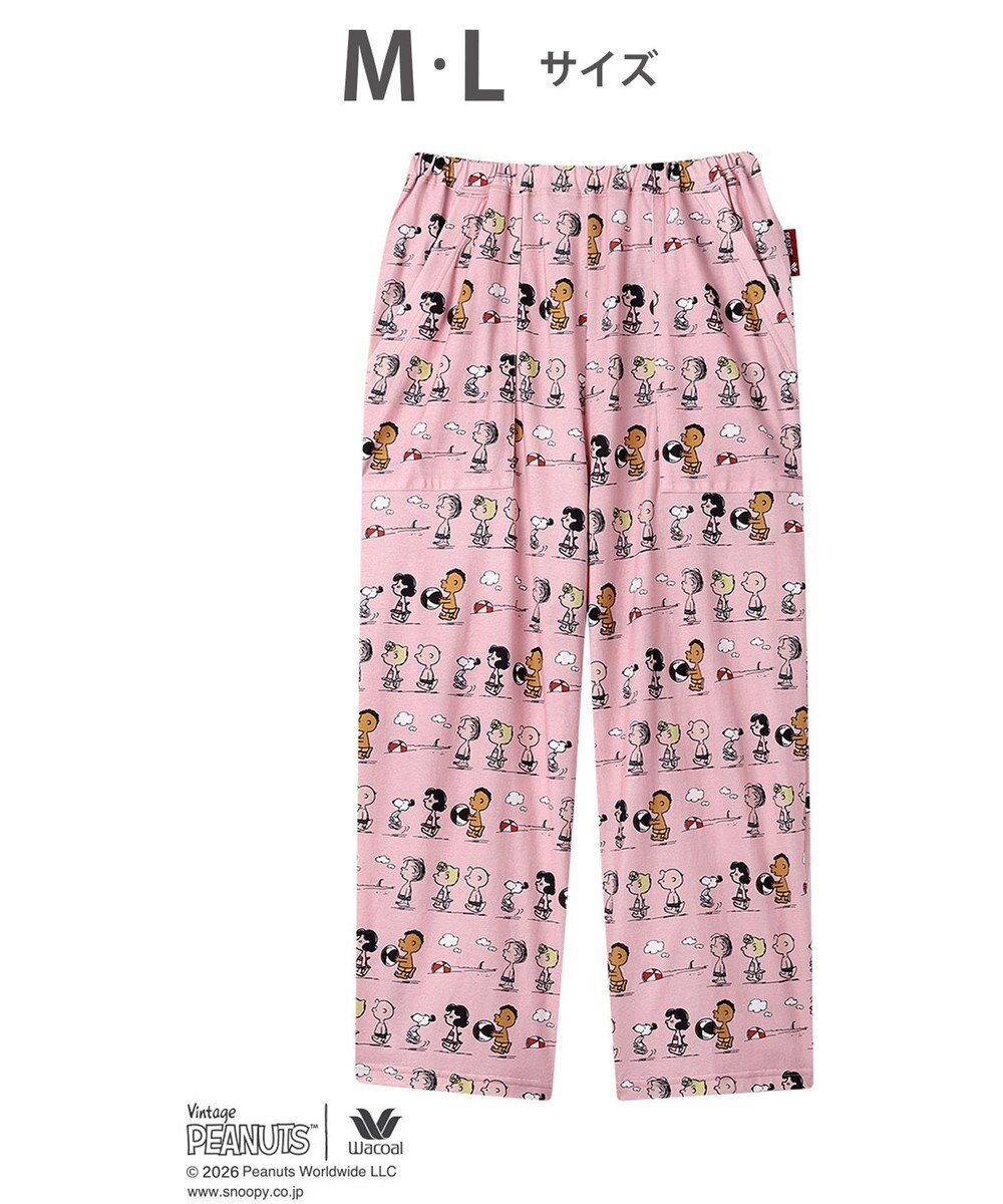 WACOAL PEANUTS ボトムス 8分丈 綿100%(本体) スヌーピー レディース FOT269 /ワコール 