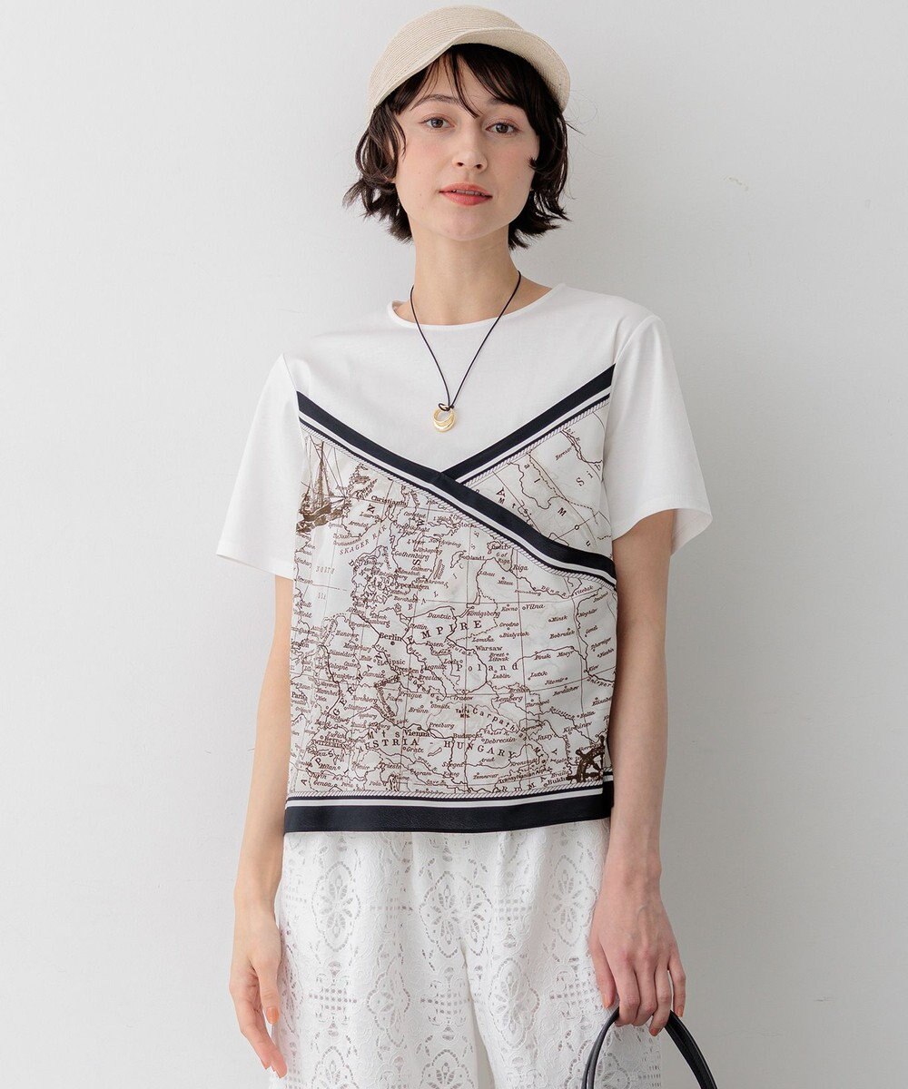 23区 S 【先行予約】スカーフコンビジャージー カットソー 