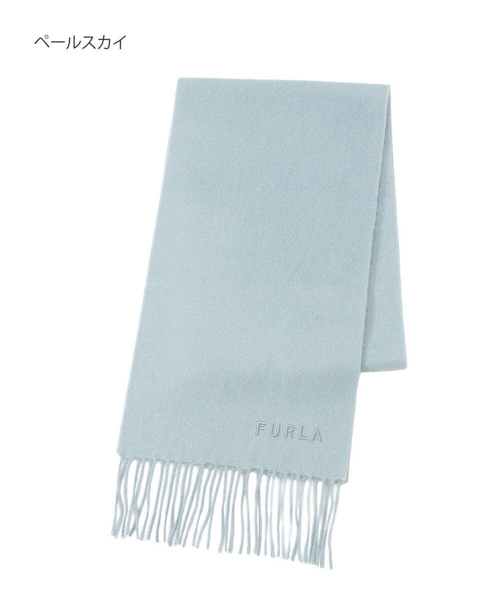 MOONBAT FURLA(フルラ）カシミヤ100％ 無地 プチマフラー 
