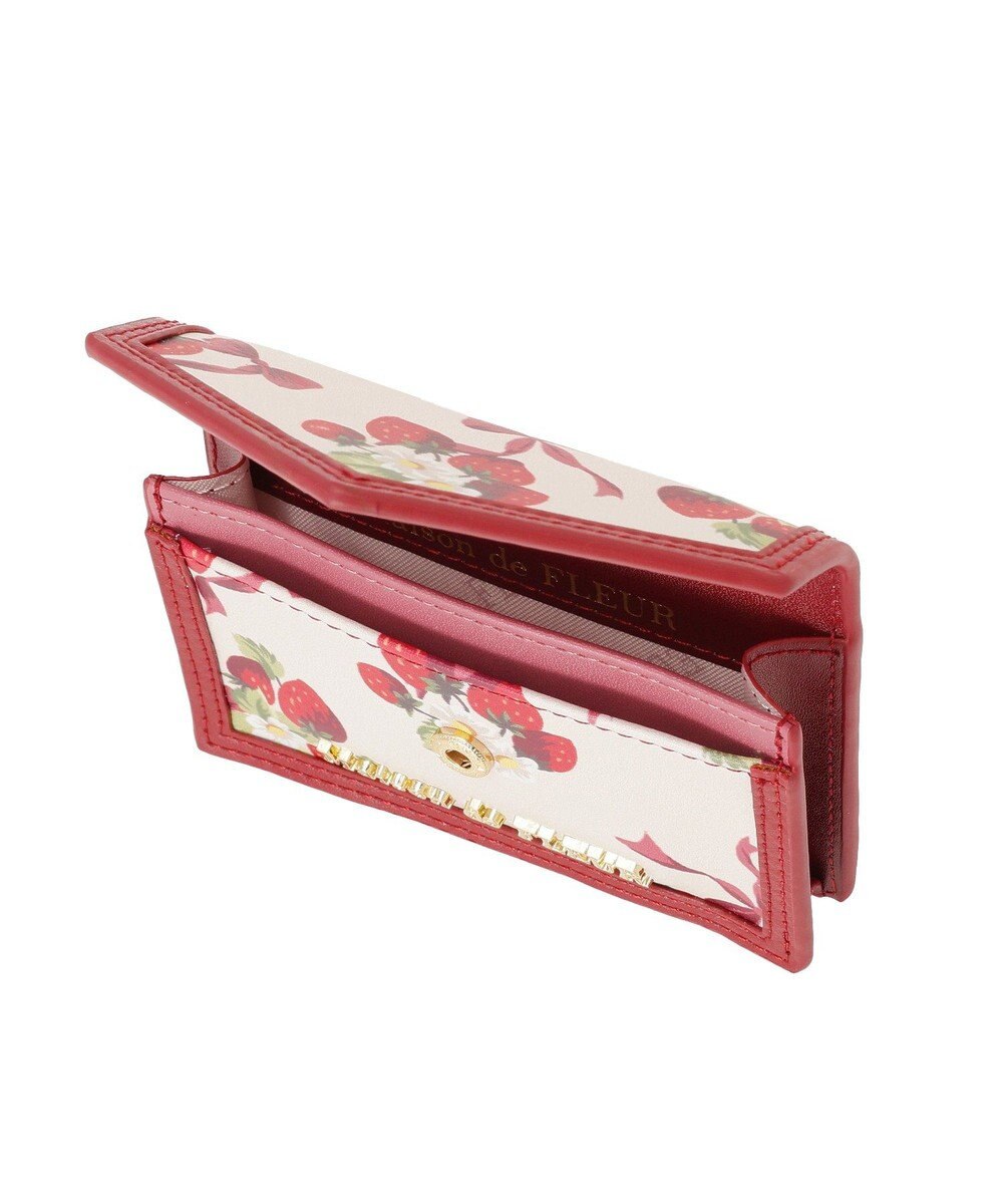 Maison de FLEUR いちご柄カードケース 