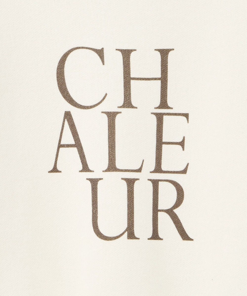 earth music&ecology 【洗濯機洗い可】スウェットライクロゴニットプルオーバー 