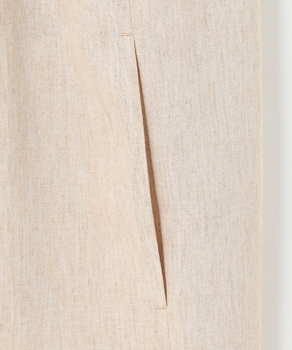 自由区 【カタログ掲載・接触冷感・UVカット・洗える】リネンミックスツィル ジレ 