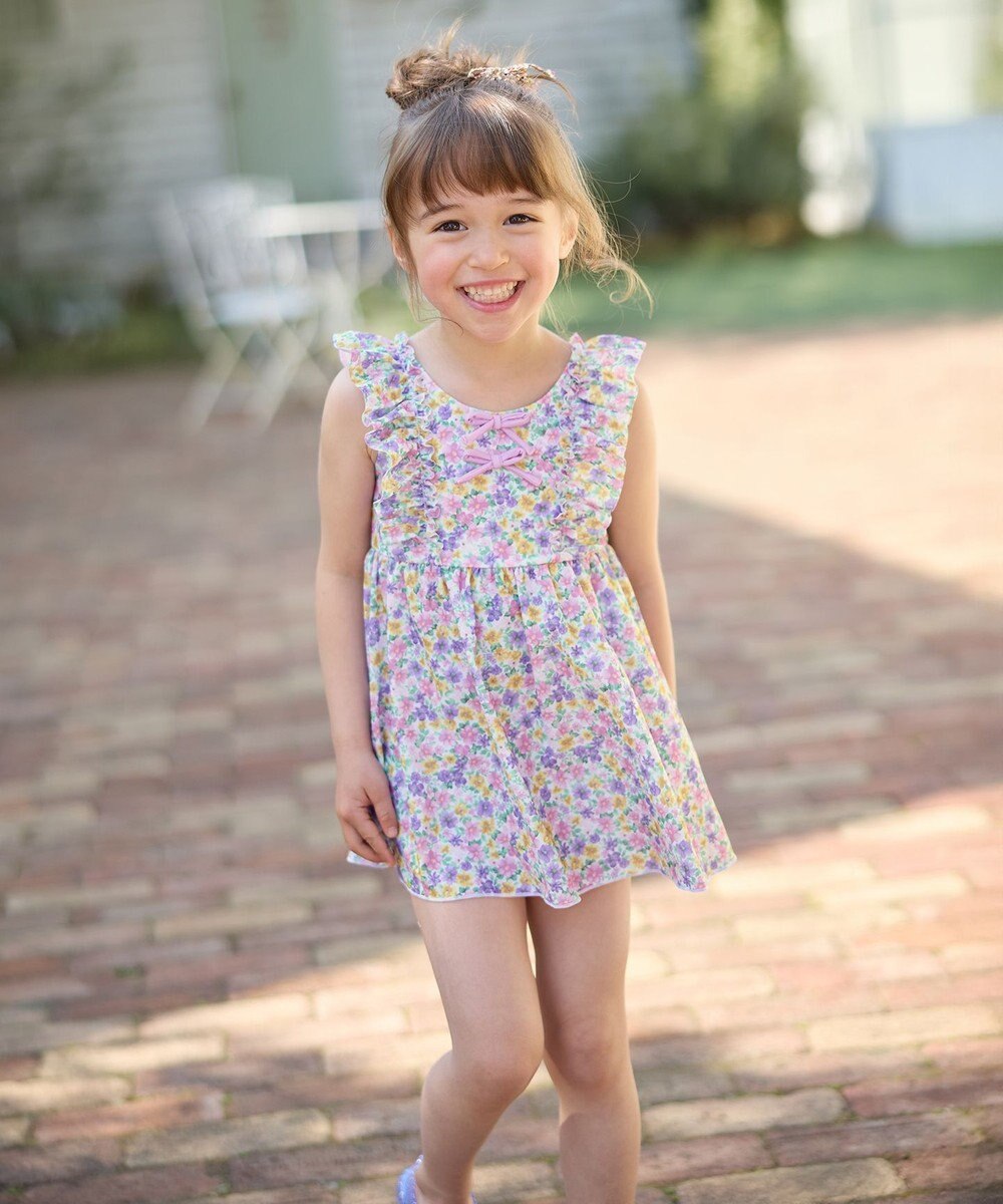 ANY KIDS 小花柄 セパレート水着 