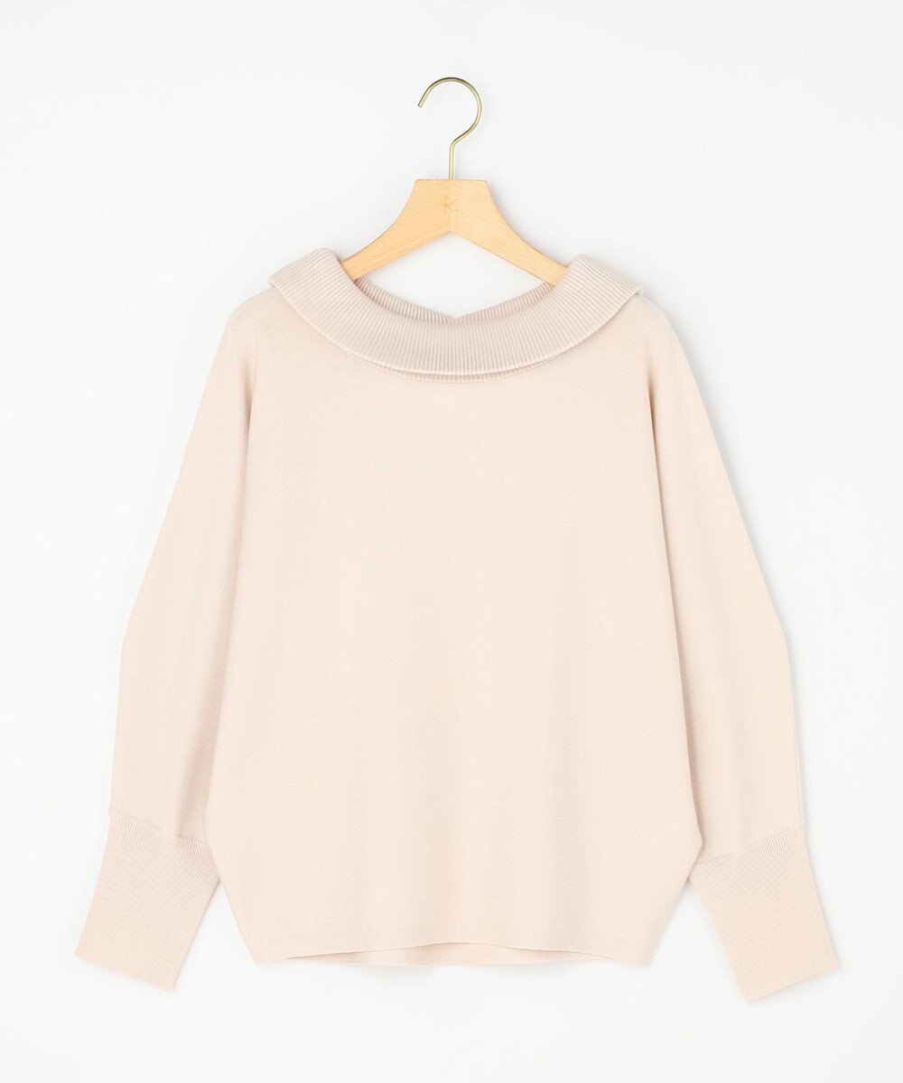 組曲 【加藤ローサさん着用・新色追加・前後着用可】スムースストレッチロールネック ニット 