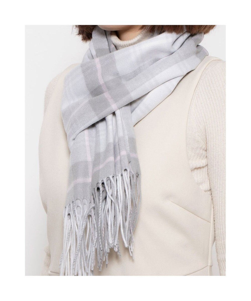 UNBILLION カシュネ cache nez / カシミヤ紡毛チェックストール 