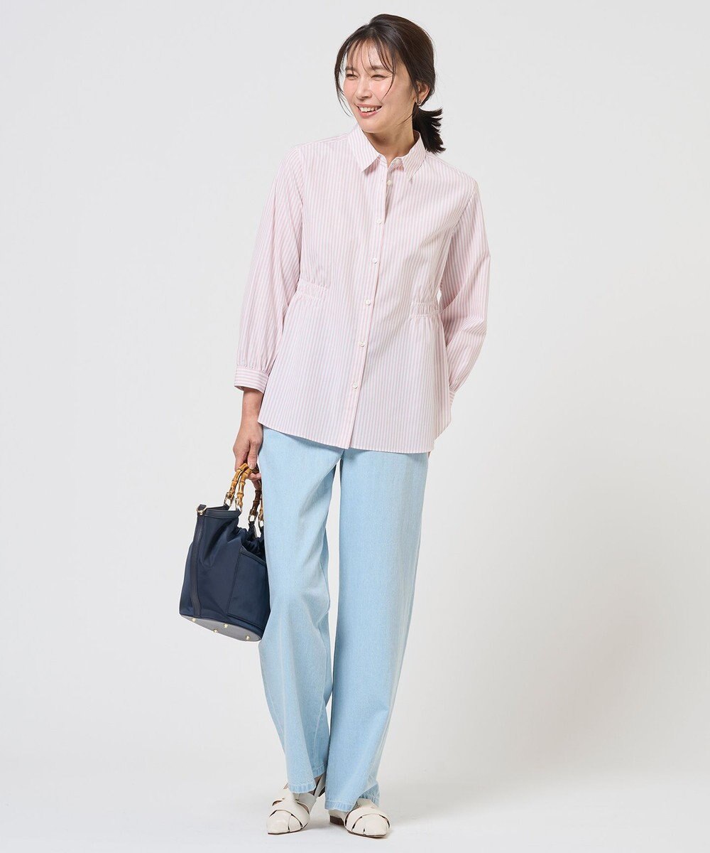 J.PRESS LADIES S 【WEB限定カラーあり】コンパクトエステネージュ シャーリング ブラウス 