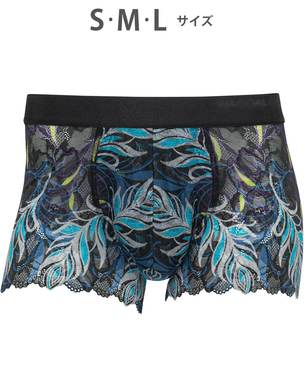 WACOAL MEN WACOAL MEN 【レースボクサー】 ボクサーパンツ フロント快適グラマラス 通気性 スカラ始末(裾部分) 前閉じ レース 下着 メンズ WT3826 /ワコールメン 