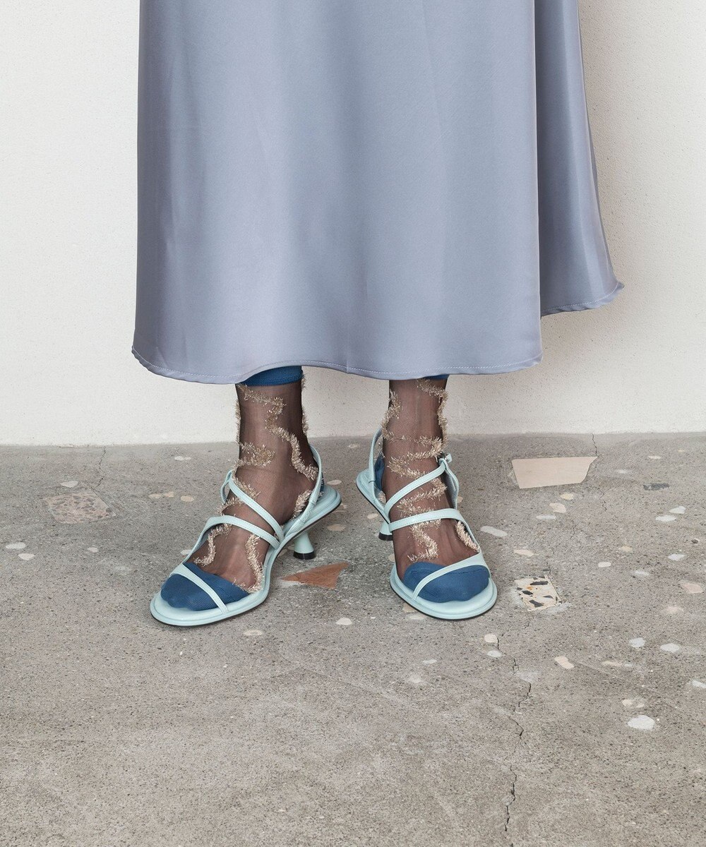 TRICOTE シースルーラインラメソックス 