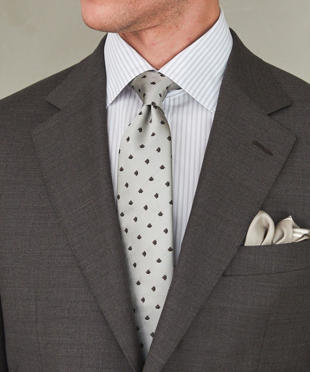 GOTAIRIKU GOTAIRIKU別注【日本製】シルク ネクタイ_オリジナル柄 