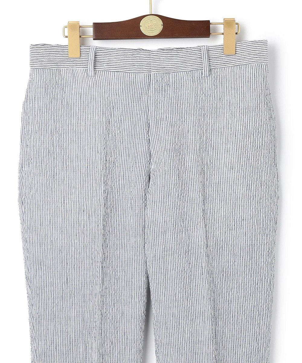 J.PRESS MEN ストレッチリネンサッカー パンツ 