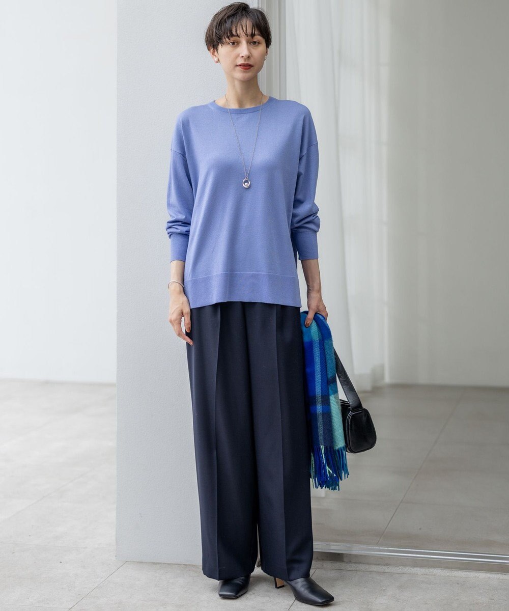 23区 L 【洗える】オータムシャイニー リラクシー ニット 