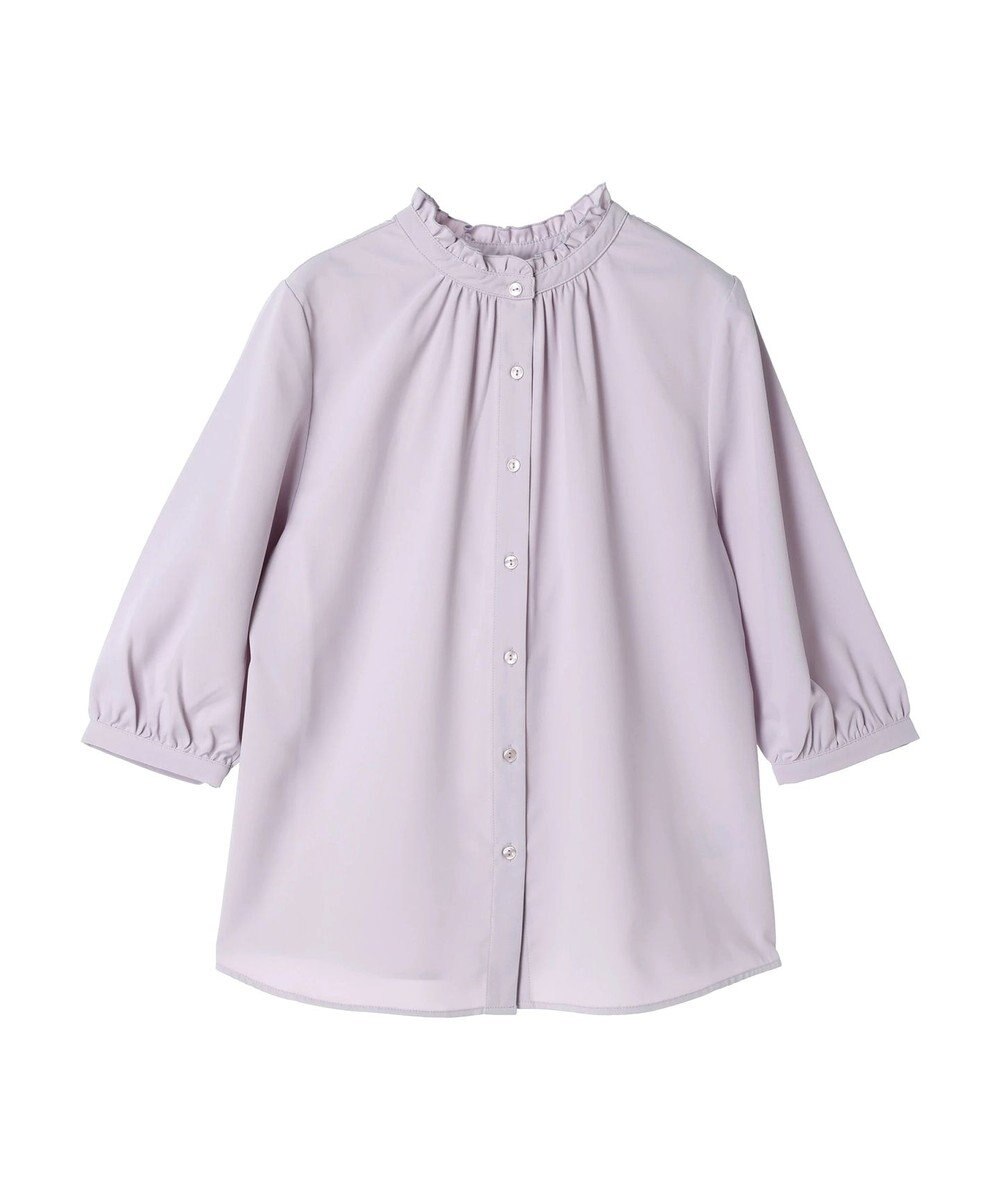 earth music&ecology ２ｗａｙフリル７分袖ブラウス 