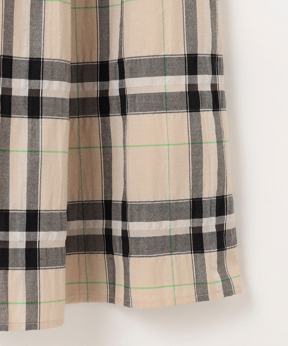 自由区 L 【カタログ掲載・洗える】シアーブライトチェック スカート 