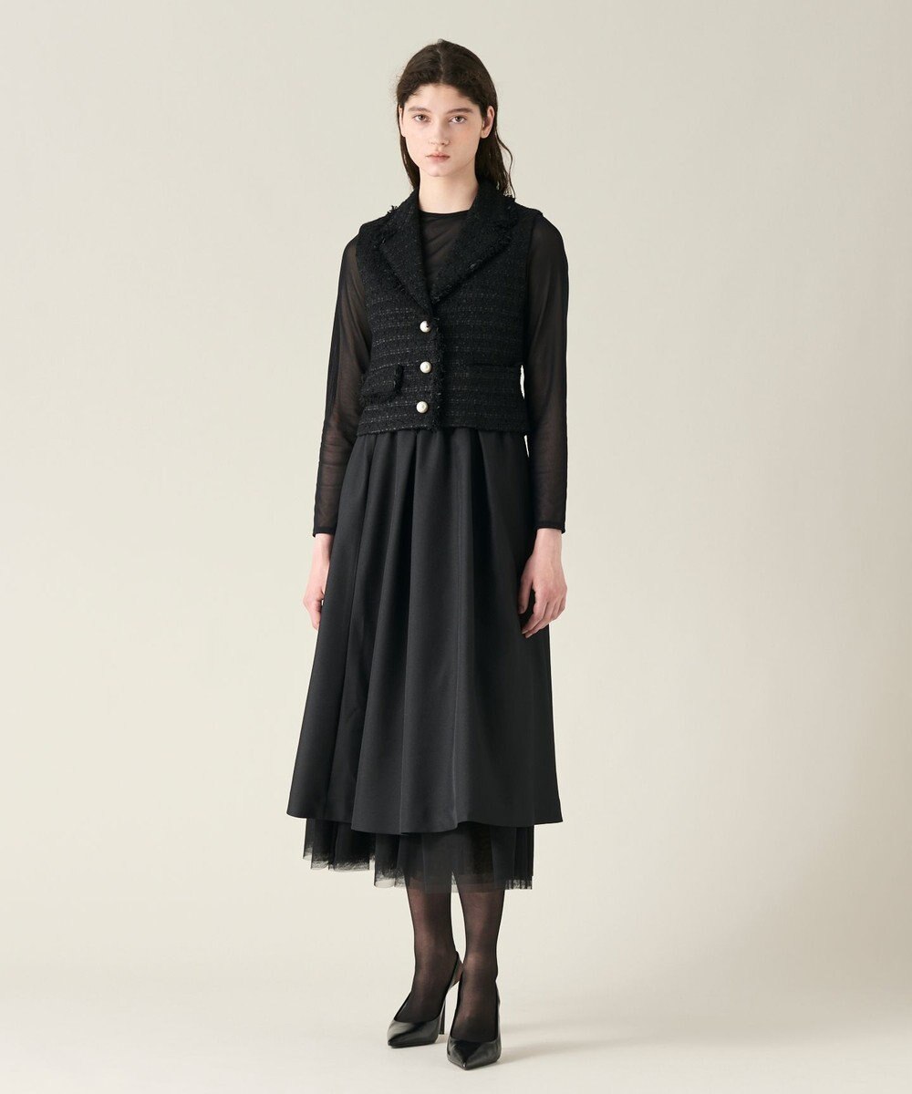 GRACE CONTINENTAL チュールシアートップ 