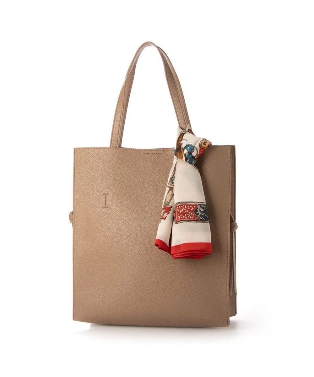 UNBILLION cachecache ビッグスカーフ付きサイド結びトート 