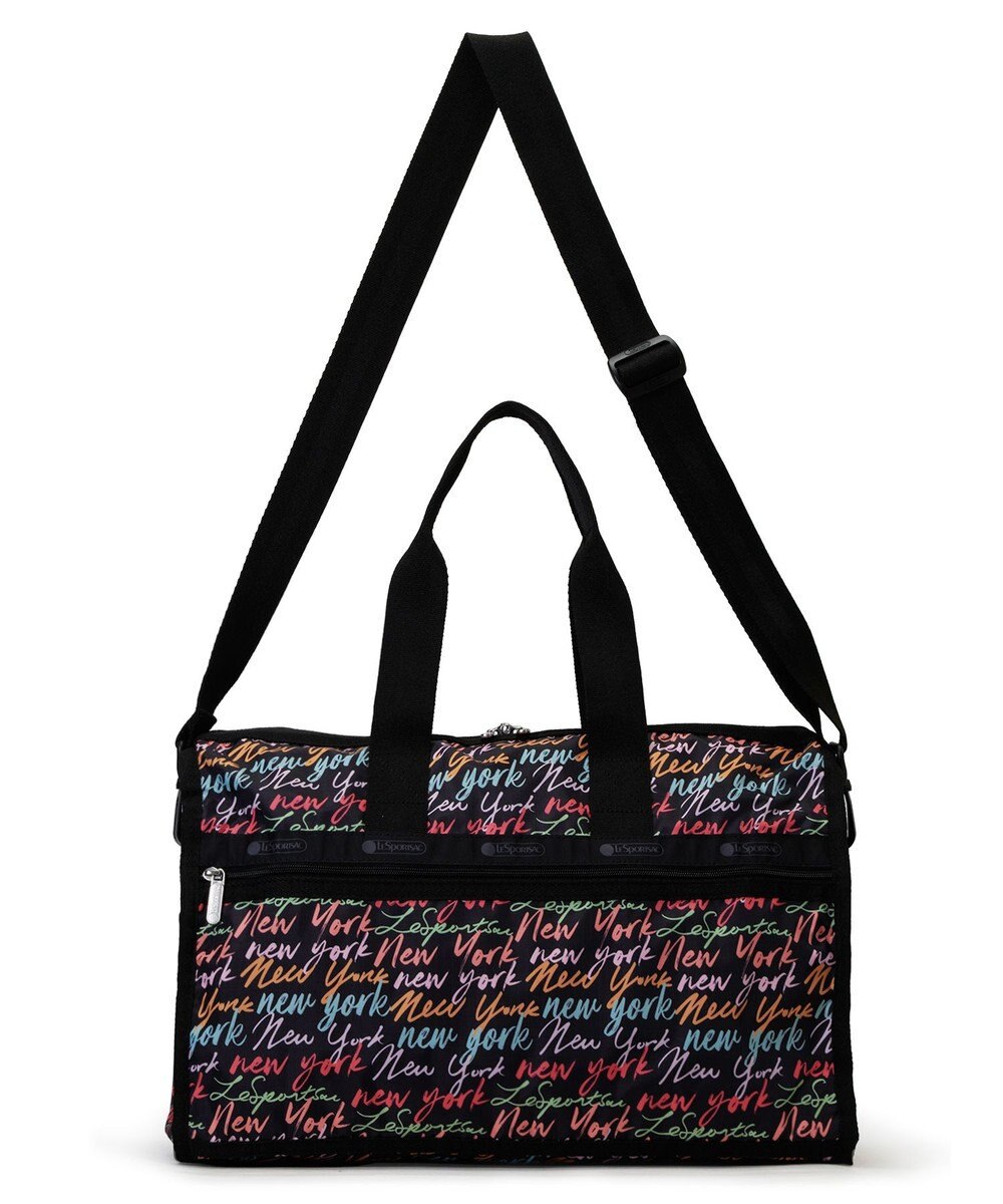 LeSportsac DELUXE MED WEEKENDER/NYCスクリプトブラック 