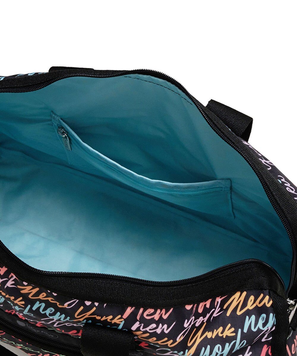 LeSportsac DELUXE MED WEEKENDER/NYCスクリプトブラック 