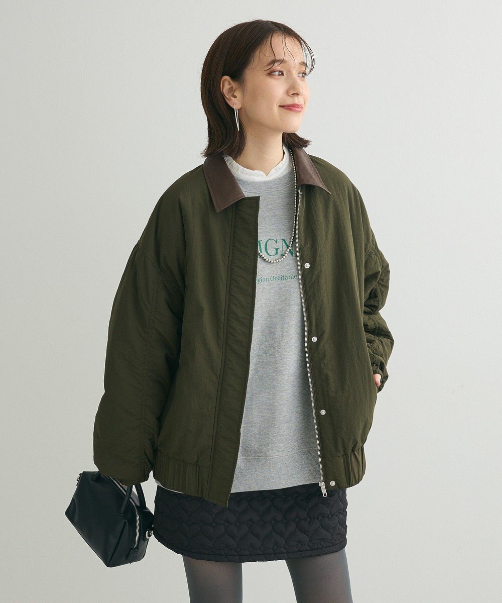 Green Parks ・ＥＬＥＮＣＡＲＥ　ＤＵＥ　フェイクレザーエリブルゾ 