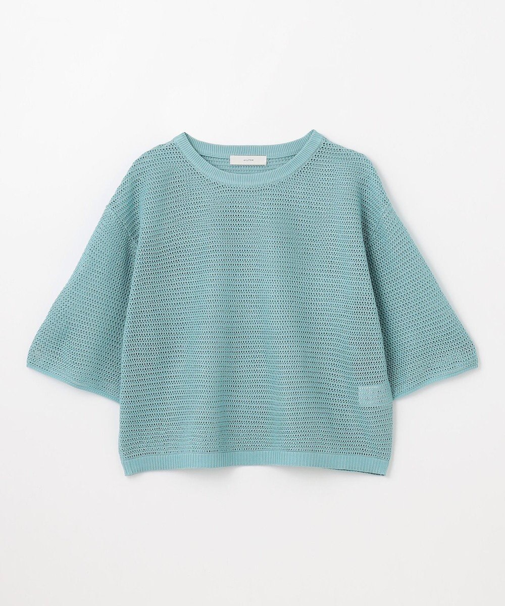 ANY 【洗濯機可/アンチピリング】アイレットメッシュニット 