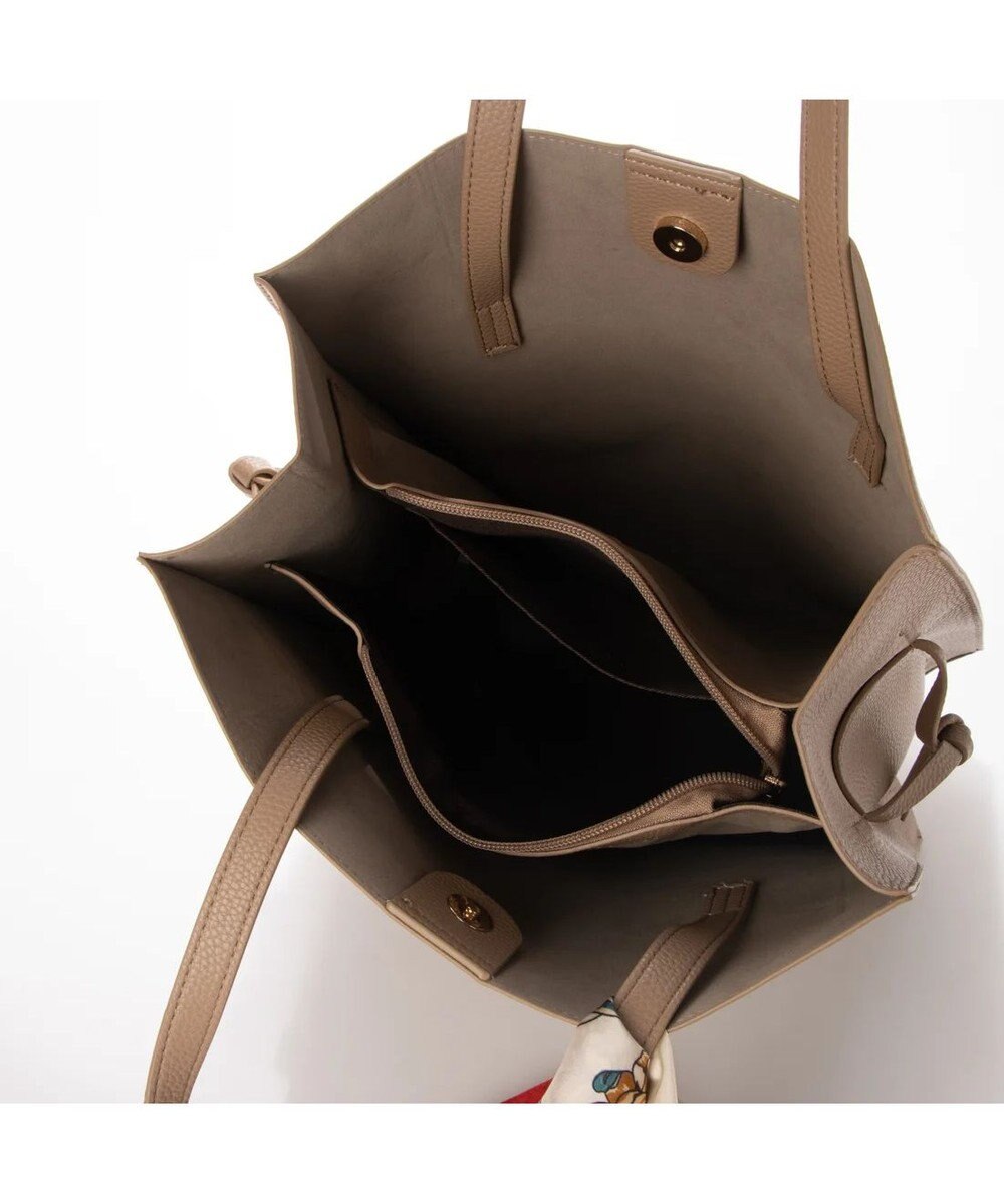 UNBILLION cachecache ビッグスカーフ付きサイド結びトート 